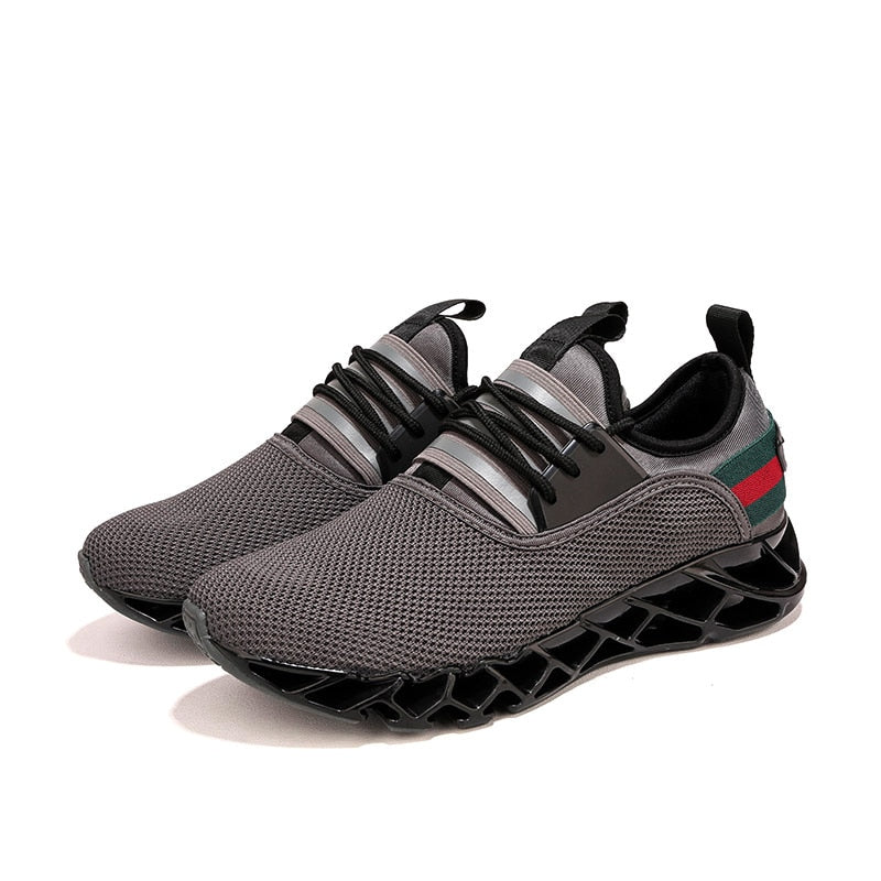 Men's Pace Black Casual Shoe-FITNESS ENGINEERING