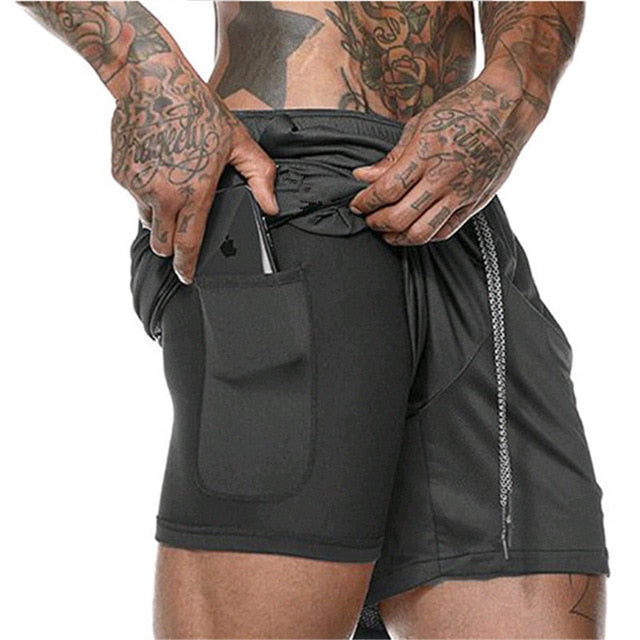 Men's Ultra Dual Layer Shorts-FITNESS ENGINEERING
